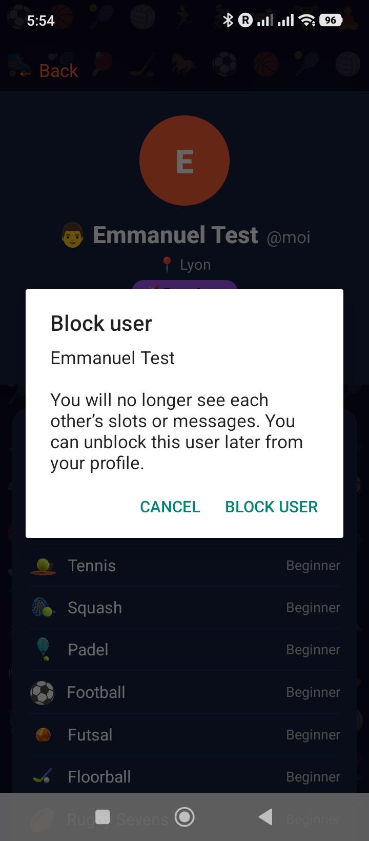 Block this user