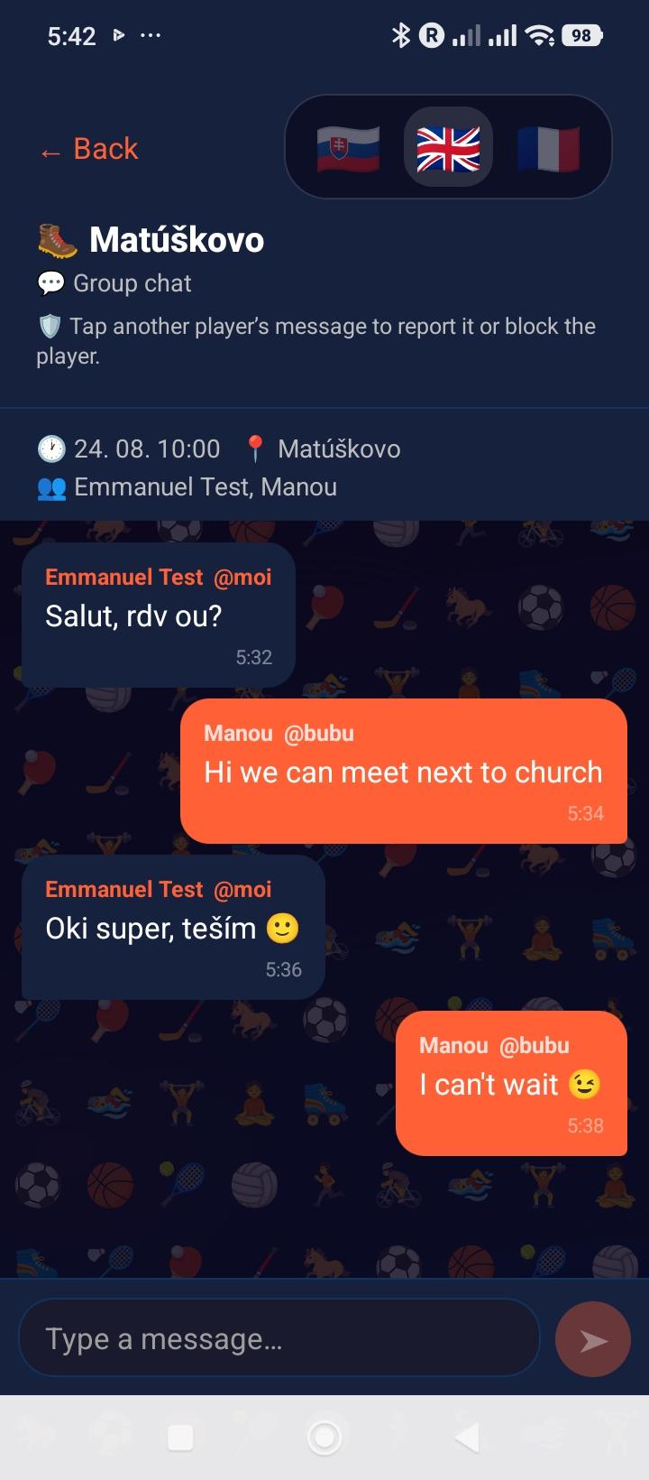 Slot group chat