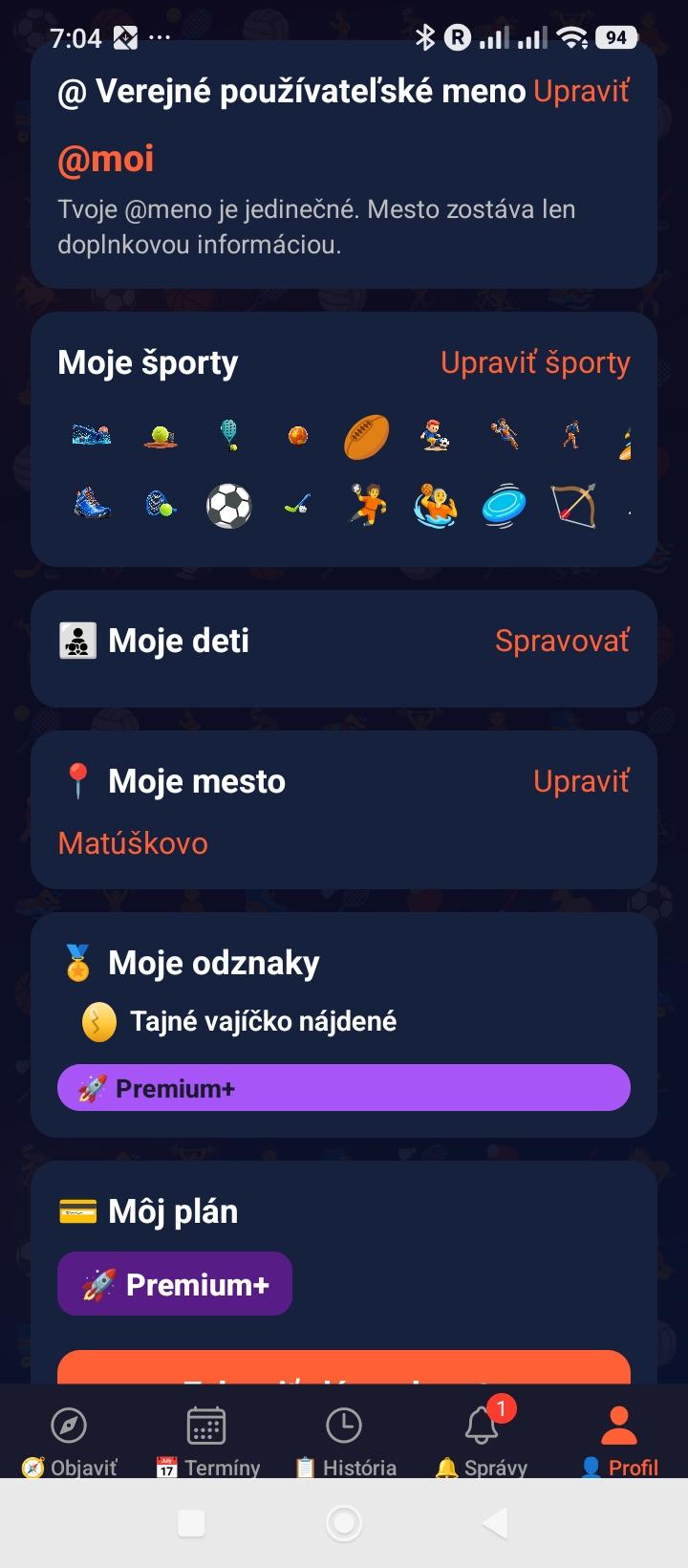 Môj profil