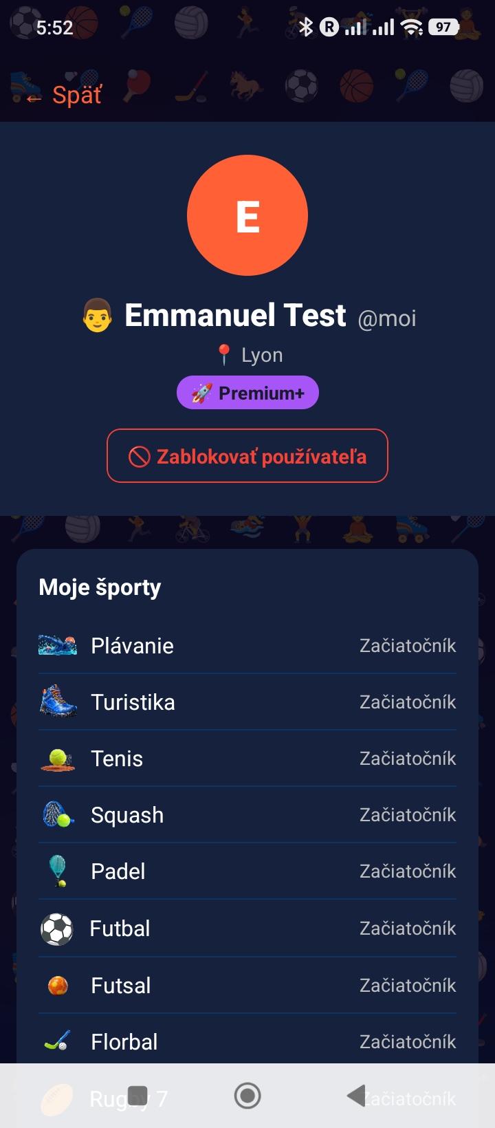 Verejný profil hráča