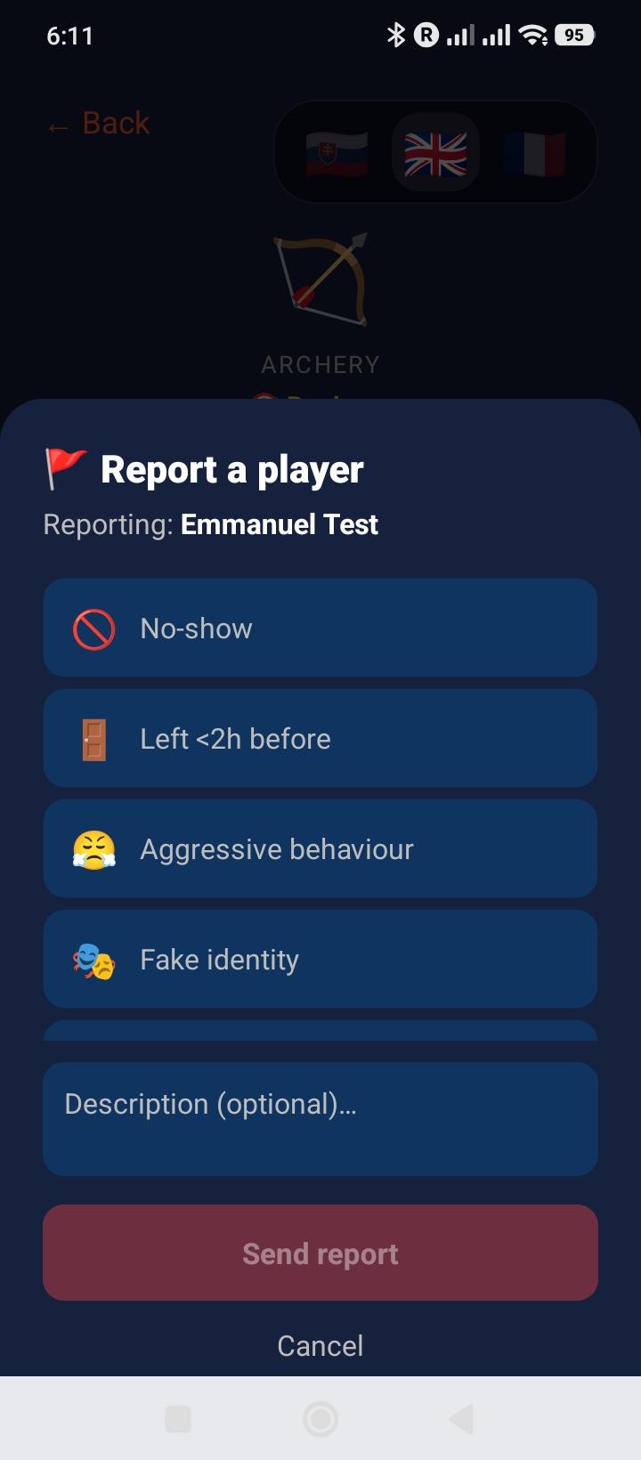Report a player