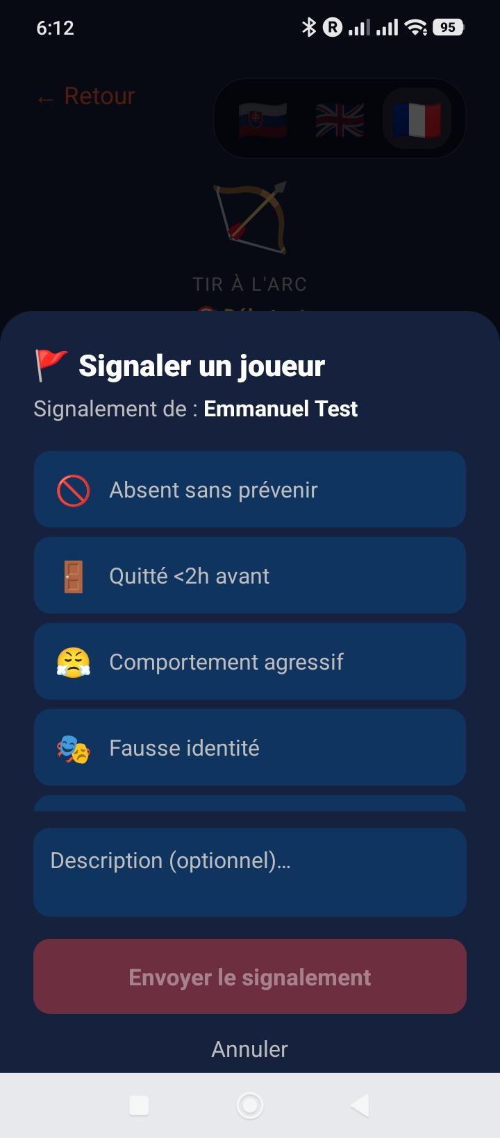Signaler un joueur